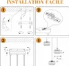 ZMH lampa wisząca boho lampa wisząca rattanowa lampa Podgląd zdjęcia produktu 12
