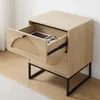 Relaxdays, table de chevet, aspect rotin, 2 tiroirs, Voir les images du produit 5
