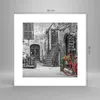 Poster - Poster ohne Rahmen - Rot Fahrrad Allee - 30x30 cm Produktbild-Vorschau 4