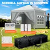 Arvioo Pavillon 3x3m mit Seitenwänden, Pop Up Faltpavillon Produktbild-Vorschau 4