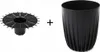 Pot Stripped ECO recyclé noir 25 x 30 cm Voir les images du produit 9
