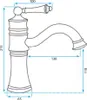 Technical drawing of a faucet with dimensions. Náhľad obrázku produktu