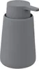 A gray ceramic soap dispenser. Podgląd zdjęcia produktu