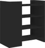 vidaXL Příborník černý 73,5x35x75 cm Materiál na bázi dřeva Náhled obrázku produktu 6