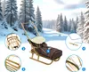 Holzschlitten für Kinder mit Rückenlehne Rodelschlitten Produktbild-Vorschau 2