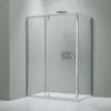 Eckdusche mit Drehtür an Festfeld NT606 - FLEX - Nano Produktbild-Vorschau 2