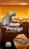 A bag of parrot food with an image of a parrot and a bowl of food. Produktbild-Vorschau
