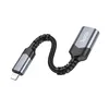 Adaptateur Lightning vers USB A Hoco UA24 noir Voir les images du produit 2