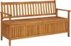 vidaXL Gartenbank mit Stauraum 148 cm Massivholz Akazie Produktbild-Vorschau 7