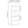 vidaXL Highboard Weiß 40x36x110 cm Holzwerkstoff Produktbild-Vorschau 8