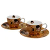 Set de 2 tasses à espresso Klimt The Kiss 90 ml Voir les images du produit 6