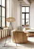 A modern living room with a floor lamp, armchair, and coffee table. Produktbild-Vorschau