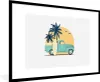 MuchoWow® MuchoWow® Gerahmtes Poster Auto - Surfen - Palme Produktbild-Vorschau 1