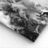 Bild auf Leinwand - Leinwandbild - Berge Nebel Gipfel - Produktbild-Vorschau 5