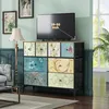 Kommode mit 8 Stoffschubladen, Stahlrahmen, Sideboard für Produktbild-Vorschau 2