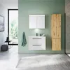 Armoire de salle de bain Stamar, blanche brillante, pour Voir les images du produit 14