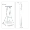 Relaxdays Barhocker klappbar BASTIAN 2er Set weiss, Produktbild-Vorschau 4