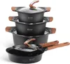 A set of cookware stacked on a white background. Produktbild-Vorschau