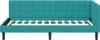 vidaXL Eckbettgestell mit Kopfteil Türkis 90 cm x 200 cm Produktbild-Vorschau 5