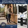 Coemo Brennholz Regal Hans Kaminholzregal mit Abdeckplane Produktbild-Vorschau 3