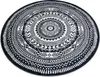 Teppich FUN Land Napkin Serviette Kreis - schwarz Schwarz Produktbild-Vorschau 1
