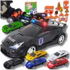 OMNA | Voiture de police avec son - Noir - Set de jeu avec Voir les images du produit 1