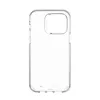 A clear, transparent phone case is shown against a white background. Anteprima dell’immagine prodotto