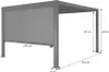 sweeek - Pergola mit Lamellendach Palace 3x3m + Markise 3m Produktbild-Vorschau 4