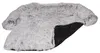 A fluffy, light gray pet bed with a black underside, shown from a slightly elevated angle. Anteprima dell’immagine prodotto