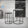H&S Collection 2-tlg. Beistelltisch-Set Schwarz Produktbild-Vorschau 3