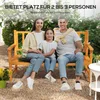 Outsunny Gartenbank 3-Sitzer, Sitzbank mit Tisch, Parkbank Produktbild-Vorschau 6