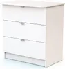 WEBABY - Wickelkommode Weiß ALBA| 3 Schubladen | 79 x 65 x Produktbild-Vorschau 2
