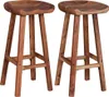 vidaXL Sgabello da bar 2 pz. Legno massiccio di acacia Anteprima dell’immagine prodotto 3