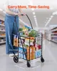 VEVOR Wózek na zakupy Składany wózek na zakupy z dwoma Podgląd zdjęcia produktu 4