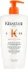 A white bottle of Kérastase Nutritive Bain Satin Riche shampoo with an orange pump dispenser. Produktbild-Vorschau