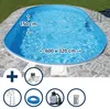 Stahlwandpool Set oval Fidschi 600x320x150 cm, Stahl 0,8 mm Produktbild-Vorschau 1