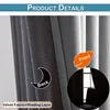 132x305cm velluto ispessito tenda oscurante set di 2, tende Anteprima dell’immagine prodotto 8