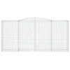 Gabionen mit Hochbogen 7 Stk. 400x50x180/200cm Verzinktes Produktbild-Vorschau 4