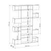 Skye Decor, Niho - White, Light White, Bücherregal, Weiß, Produktbild-Vorschau 4
