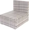 A single outdoor lounge chair with a backrest, made of woven material, on a white background. Podgląd zdjęcia produktu
