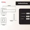 domino Türgriff Innentür Drückergarnitur WC - Badezimmer Produktbild-Vorschau 4