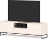 A TV stand with a television on top, set against a white background. Produktbild-Vorschau