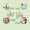 Kesper kinderstoel met 2 stoelen, stevig en stabiel, Productafbeelding-voorbeeld 17