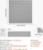 Diagram showing dimensions and accessories for a garage wall organizer. Náhled obrázku produktu