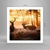 Poster - Poster ohne Rahmen - Deer Heidekraut Tier - 50x50 Produktbild-Vorschau 4