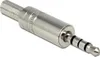 DELOCK Klinkestecker 3,5mm 4Pin lötbar silber Voir les images du produit 1