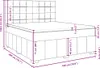 vidaXL Boxspringbett mit Matratze Hellgrau 180x200 cm Stoff Produktbild-Vorschau 8