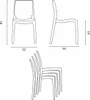 Weiß Quadratisch Tisch und 2 Stühle Farbiges Produktbild-Vorschau 7