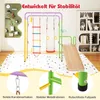COSTWAY Klettergerüst, 8 in 1 Kletterwand, Affenstangen, Produktbild-Vorschau 8