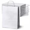 Sac en papier écologique blanc, sac de courses avec Voir les images du produit 12